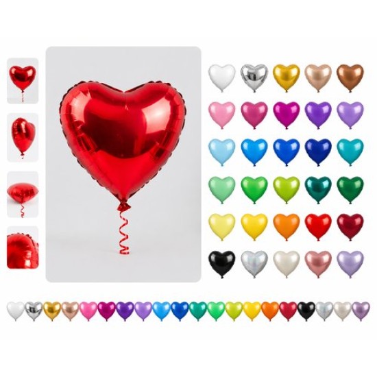 Uçan Kalpli Folyo Balon 