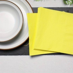 Toptan Sarı Kağıt Peçete (16 Adet)