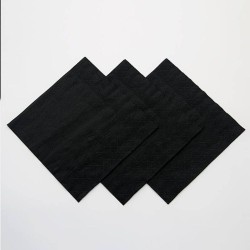 Toptan Siyah Kağıt Peçete (16 Adet)