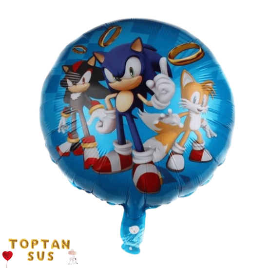 Toptan Sonic Yuvarlak Folyo Balon