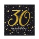 Toptan Kağıt Peçete Işıltılı Işıltılı Doğum Günü 30 Yaş (16 Adet)