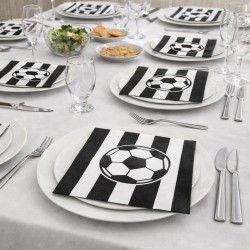 Toptan Siyah Beyaz Peçete (16 Adet)