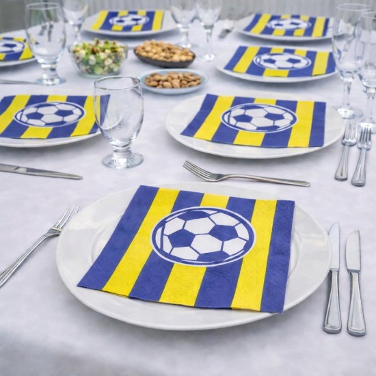 Toptan Sarı Lacivert Peçete (16 Adet) Toptan Sarı Lacivert Peçete (16 Adet)