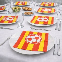 Toptan Sarı Kırmızı Peçete (16 Adet)