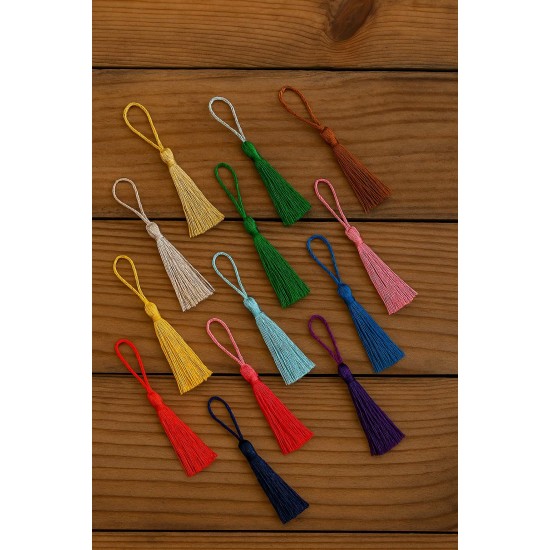 Püskül Karışık Renk Püskül Karışık Renk