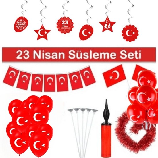 Toptan 23 Nisan Süsleme Seti Evde