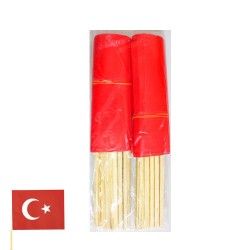 Toptan Ahşap Çıtalı Kuşe Bayrak 20x30 cm 50 li