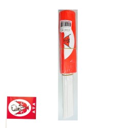 Toptan Atatürk Baskılı Çıtalı Bayrak 37 cm 40 lı