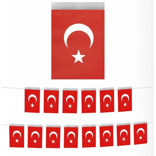 Toptan İpli Ay Yıldızlı Bayrak 40 lı Büyük Boy Toptan İpli Ay Yıldızlı Bayrak 40 lı Büyük Boy