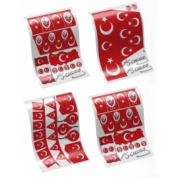 Toptan Milli Bayramlar Sticker Seti