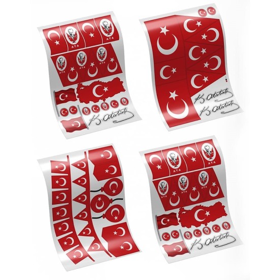 Toptan Milli Bayramlar Sticker Seti Toptan Milli Bayramlar Sticker Seti