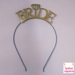 Toptan Bride Gold Altın Pleksi Taç