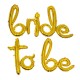 Toptan Bride To Be İmza Altın Folyo Balon Set Toptan Bride To Be İmza Altın Folyo Balon Set