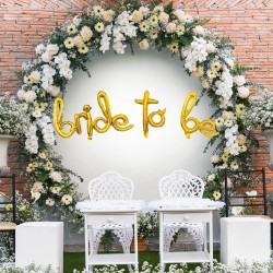 Toptan Bride To Be İmza Altın Folyo Balon Set