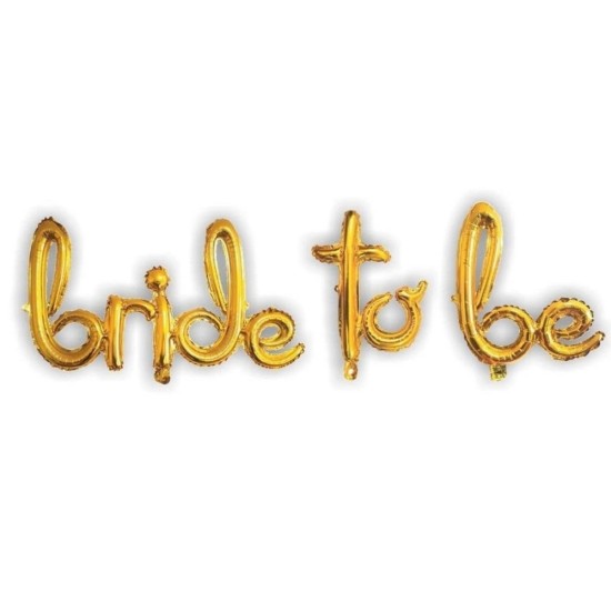 Toptan Bride To Be İmza Altın Folyo Balon Set Toptan Bride To Be İmza Altın Folyo Balon Set