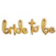 Toptan Bride To Be İmza Altın Folyo Balon Set Toptan Bride To Be İmza Altın Folyo Balon Set