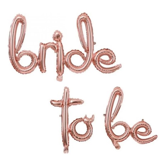 Toptan Bride To Be İmza Rose Gold Folyo Balon Set Toptan Bride To Be İmza Rose Gold Folyo Balon Set
