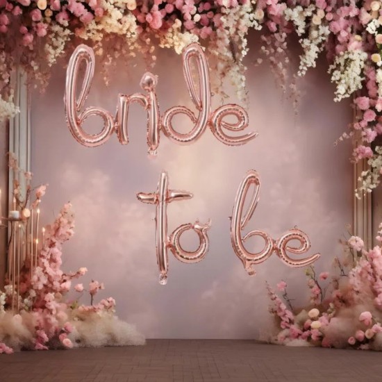 Toptan Bride To Be İmza Rose Gold Folyo Balon Set Toptan Bride To Be İmza Rose Gold Folyo Balon Set