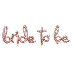 Toptan Bride To Be İmza Rose Gold Folyo Balon Set
