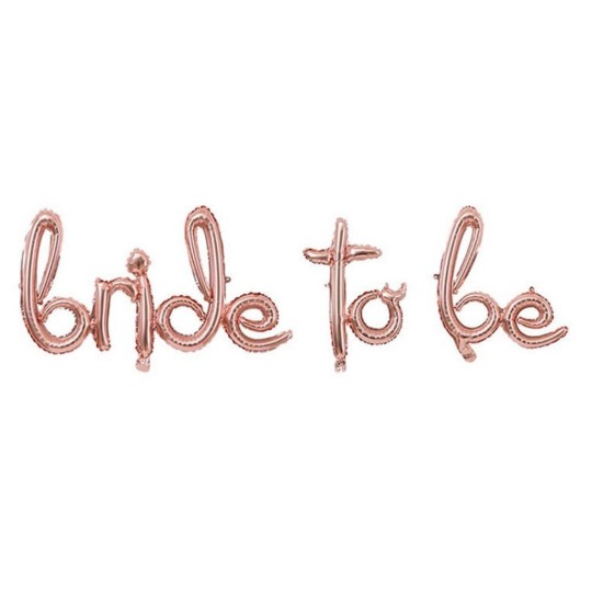 Toptan Bride To Be İmza Rose Gold Folyo Balon Set Toptan Bride To Be İmza Rose Gold Folyo Balon Set