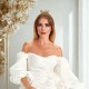 Toptan Bride Yüzüklü Metal Taç Gold Altın