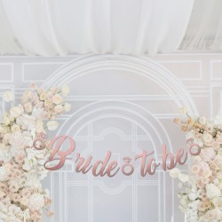 Toptan Kaligrafi Banner Bride To Be Rose