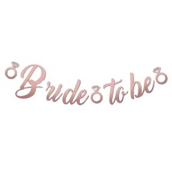 Toptan Kaligrafi Banner Bride To Be Rose