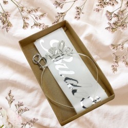 Toptan Bride To Be Kuşak ve Taç Set Beyaz Gümüş