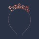 Toptan Bride To Be Metal Taç Rose Gold