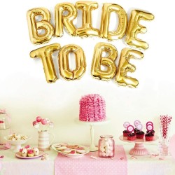 Toptan Bride To Be Gold Altın Folyo Balon Set
