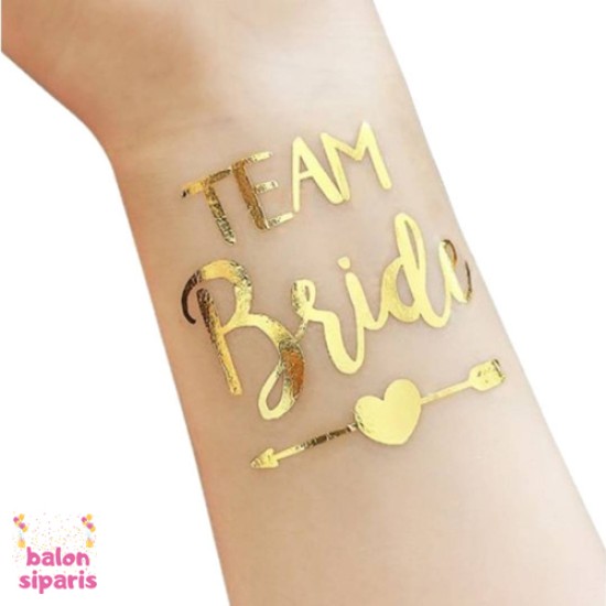 Toptan Team Bride Dövme Gold Altın