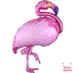 Toptan Flamingo Pembe Ayaklı Folyo Balon
