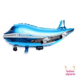Toptan Uçak Folyo Balon Mavi