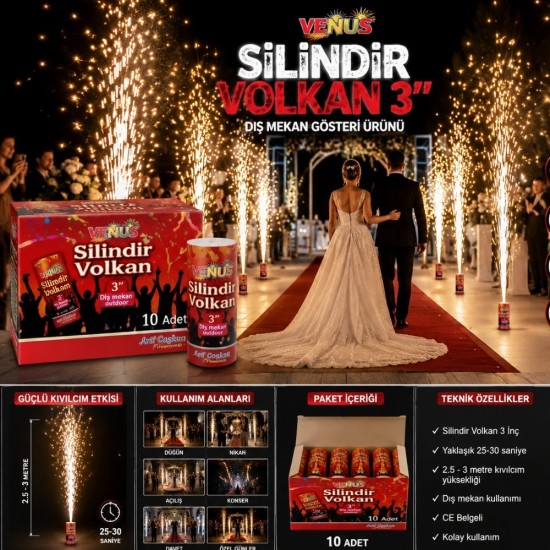 Dış Mekan Silindir Volkan