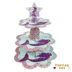 Toptan Kek Cupcake Standı Deniz Kızı