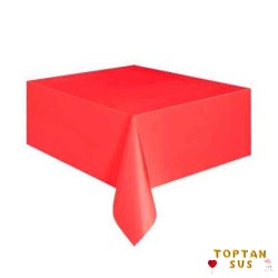 Toptan Kırmızı Masa Örtüsü 120X180 Cm