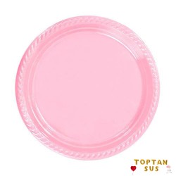 Toptan Pembe Plastik Tabak 25’Li