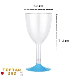 Toptan Kadeh Mika 185 Cc 6 Adet Mavi