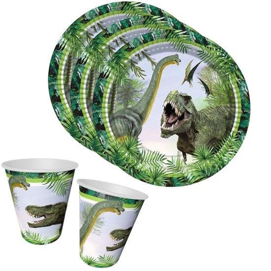 Toptan Jurassic World Karton Tabak Bardak Set