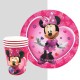 Toptan Minnie Mouse Tabak Bardak Set