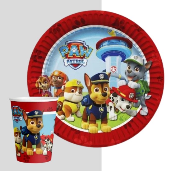 Toptan Paw Patrol Karton Tabak Bardak Set