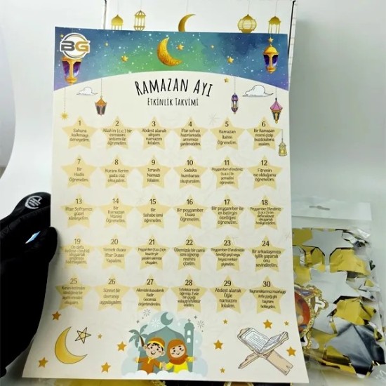 Hoş Geldin Ramazan Süsleme Kutulu Set 6 Parça – Toptan