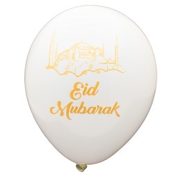 Eid Mubarek Baskılı Balon 100 Adet