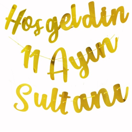 Toptan Hoş geldin 11 Ayın Sultanı Kaligrafi Banner