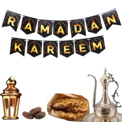 Toptan Ramadan Kareem Zikzak Banner