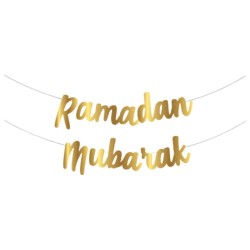 Toptan Ramadan Mubarak Kaligrafi Banner