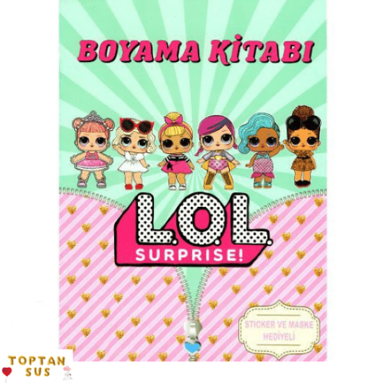 Toptan LOL Bebek Boyama Kitabı Stickerlı (16 Sayfa)