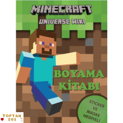 Toptan Minecraft Boyama Kitabı Stickerlı (16 Sayfa)