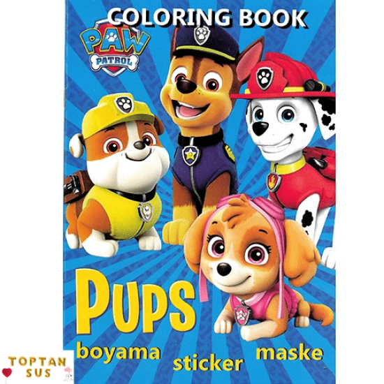 Toptan Paw Patrol Boyama Kitabı (16 Sayfa)