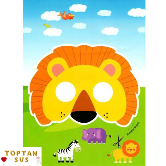 Toptan Safari Boyama Kitabı Stickerlı (16 Sayfa)